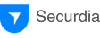 Blå sköldikon följt av texten "Securdia" i grått på vit bakgrund.
